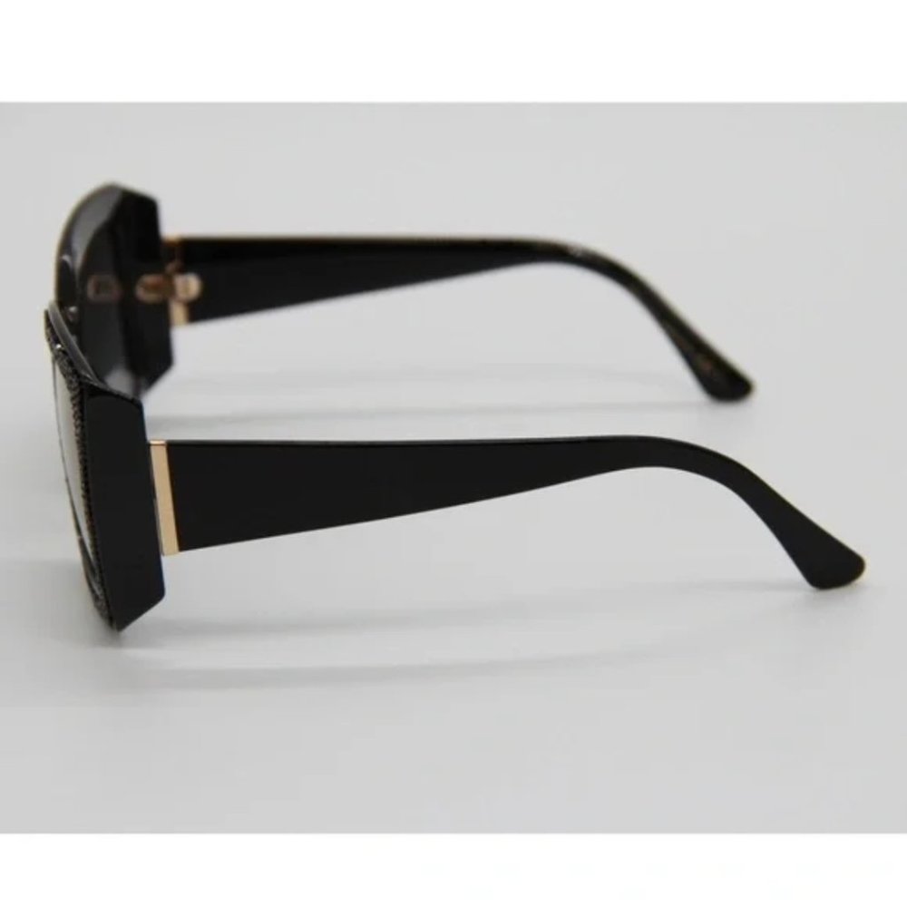 NEW JIMMY CHOO VIV/S 807 JIMMY CHOO BLACK WOVEN'S SUNGLASSES - Picture 5 of 7